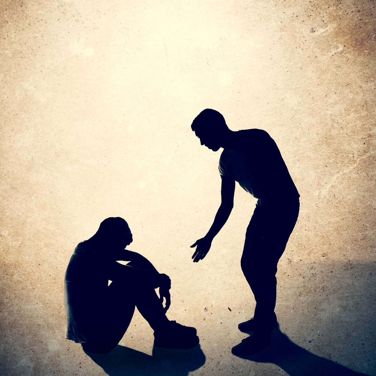 Helping Hand to Man in Need